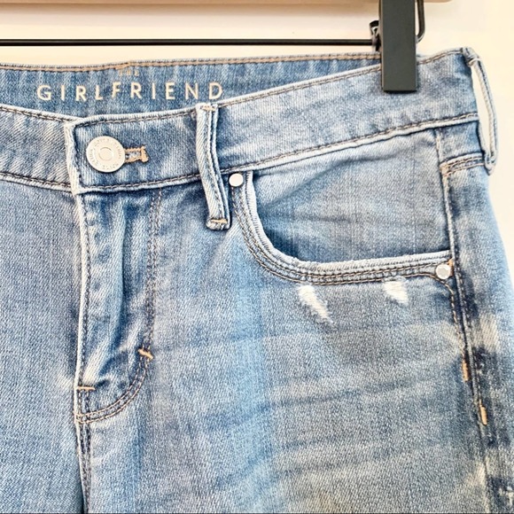 WHBM Destructed Girlfriend Jeans with Chains - Picture 6 of 12